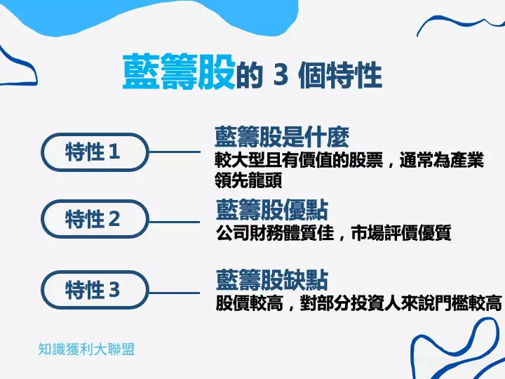 許多投資人在投資股票時最困擾的就是選股的技巧，對於選股總是不知道要如何著手，但「藍籌股」就為投資人提供很好的指引。

藍籌股就像是市場的績優生，你如果對於股票市場沒有太多的理解，先投資藍籌股可能是較穩健、保險的選擇，因為藍籌股具有較穩定的價格波動與好的財務體質。

本文會帶你了解藍籌股的特性，讓你知道藍籌股的優缺點，使你可以快速理解藍籌股的投資秘訣，增加投資的報酬率！
