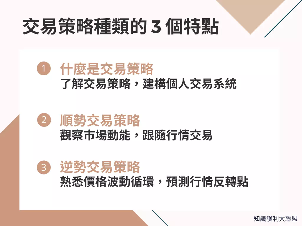 熱門交易策略種類有哪些？掌握這3 個特點，助你建構個人交易系統- 知識獲利大聯盟