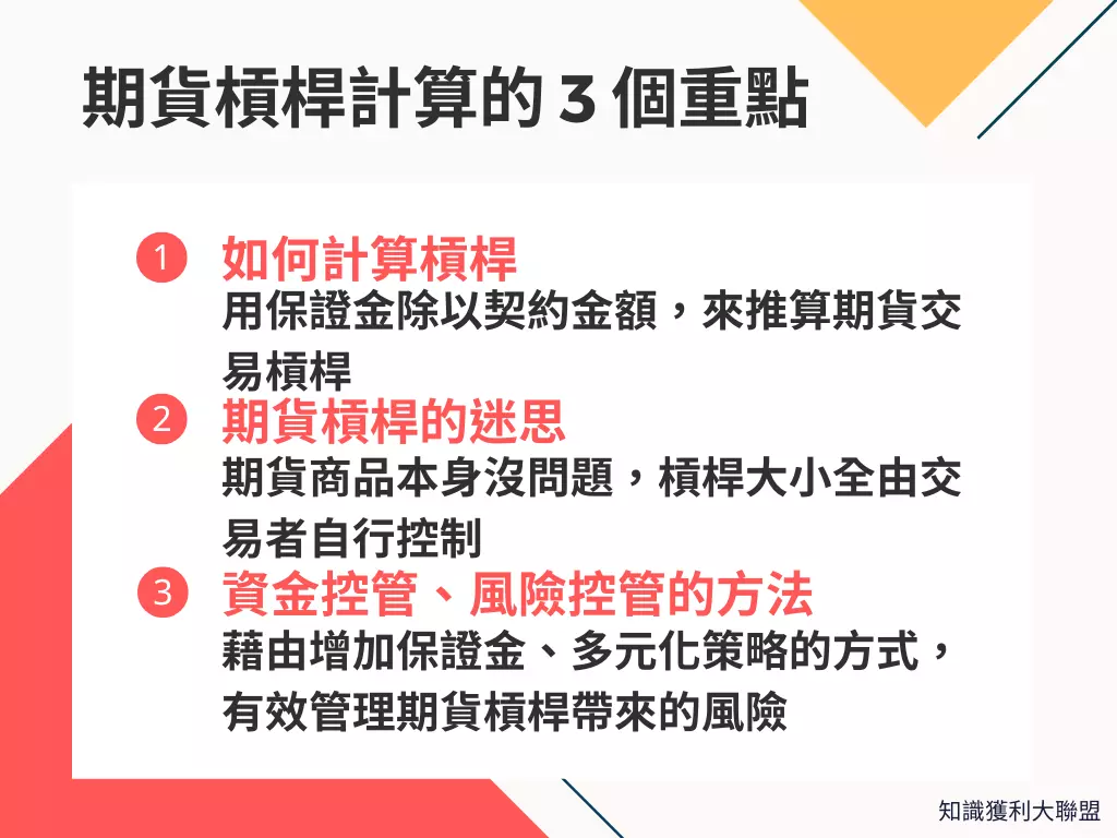 不懂期貨槓桿計算的這3 個重點，小心讓你陷入超額虧損的危險- 知識獲利大聯盟