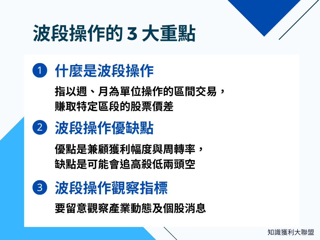 波段操作如何做？ 從事波段交易前，必須先了解的3 大特性！ - 知識獲利大聯盟