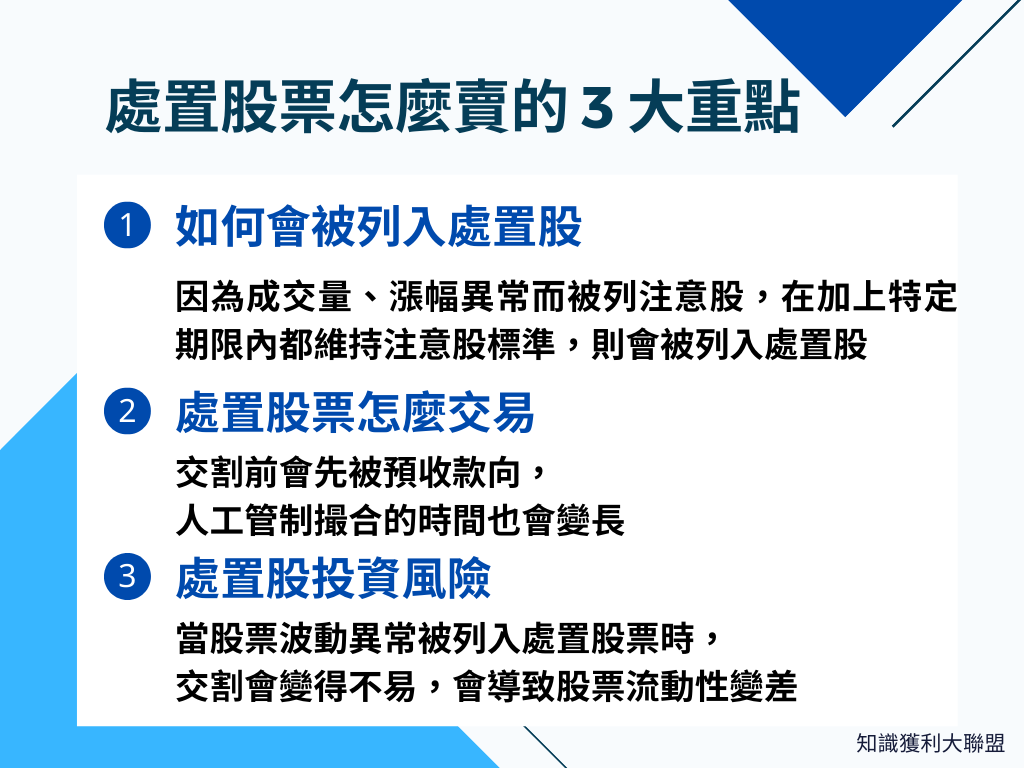 處置股票怎麼賣？了解這3 大重點，交易處置股票沒煩惱- 知識獲利大聯盟