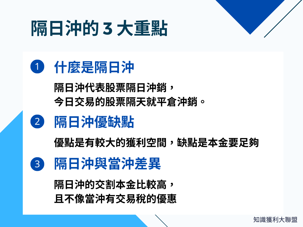 隔日沖是什麼？搞懂隔日沖3 大重點，增加短線交易交易手法！ - 知識獲利大聯盟