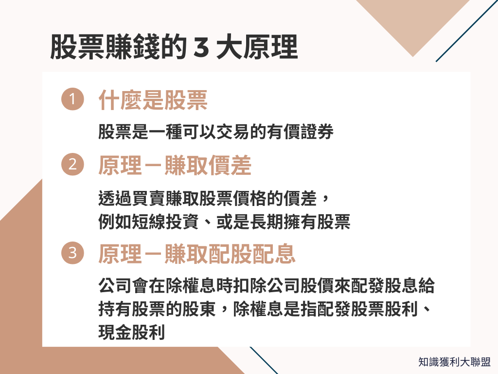 股票賺錢原理是什麼？ 6 分鐘帶你快速了解股票賺錢的3 大原理- 知識獲利大聯盟
