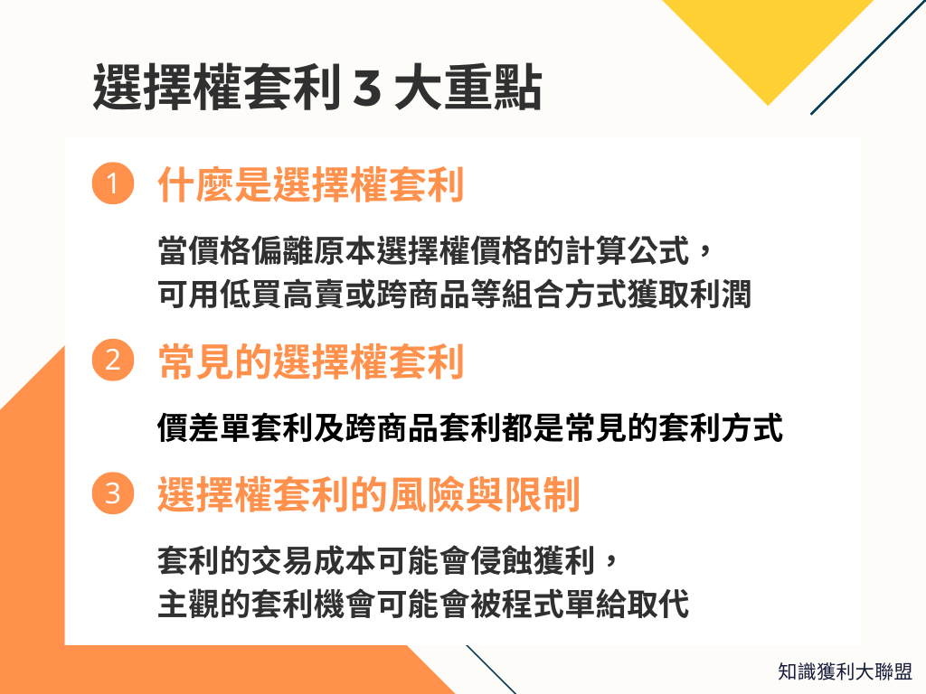 選擇權套利怎麼做？利用3 大套利重點，增加選擇權獲利- 知識獲利大聯盟