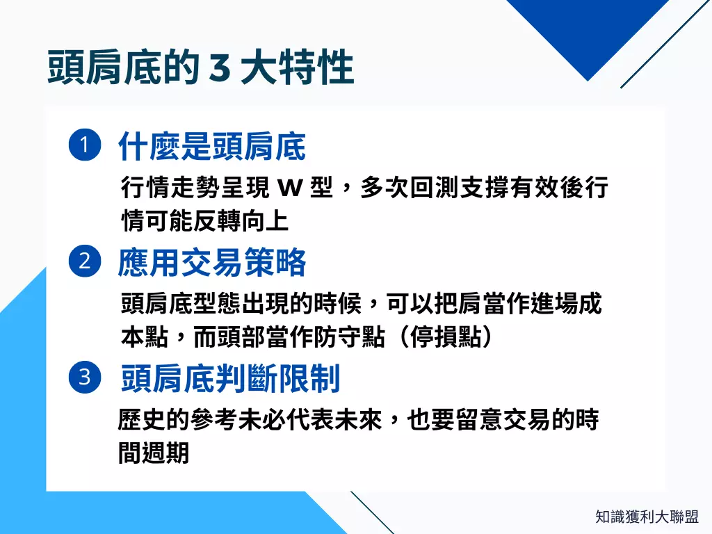 什麼是頭肩底？帶你快速看懂頭肩底的3 大特點- 知識獲利大聯盟