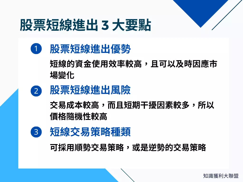 股票短線進出好嗎？交易頻率短該留意的3 大要點- 知識獲利大聯盟