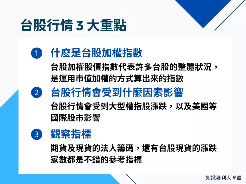 台股行情怎麼看？看懂這3 大重點，讓你找到好的投資時機- 知識獲利大聯盟